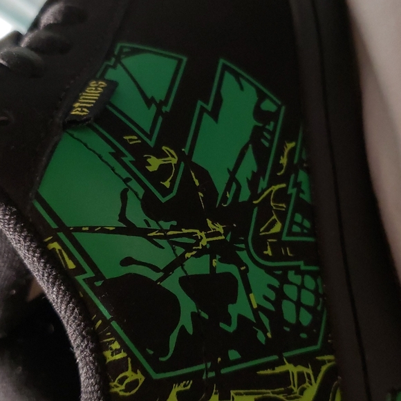 Vintage Y2K Etnies Black and Green Men's Size 8.5 - Picture 6 of 14